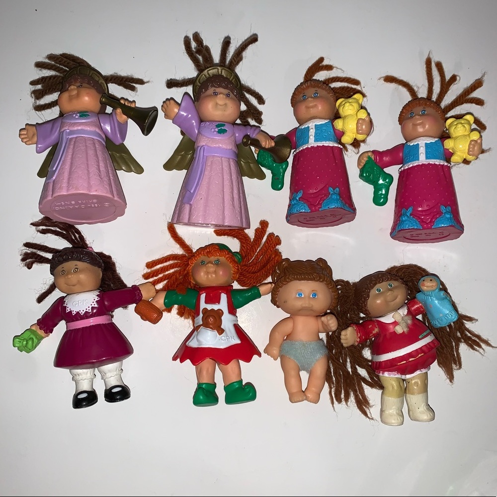 Vintage McDonalds Cabbage Patch Kids Lot of 8 Toys Dolls Collectible 90's